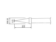 Pájecí hrot C1-2 pr. 0.5mm (ZD-30C, ZD-99, ZD99, ZD-8906, ZD-8906L)