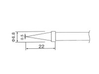 Pájecí hrot C1-2 pr. 0.5mm (ZD-30C, ZD-99, ZD99, ZD-8906, ZD-8906L)