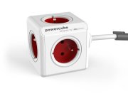 PowerCube Extended - designový prodlužovací síťový kabel 5x zásuvka každá otočená o 90°, délka 1,5m