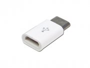 Redukce - adaptér micro USB na USB-C bílý