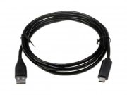 Kabel USB C 3.1 (M) propojovací USB A 2.0 (M) délka 1,8m černý