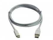 Kabel USB C 3.1 (M) propojovací USB A 2.0 (M) délka 1m bílý