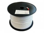 Kabel - klubo 150m KOAX Zircon CU 121 AL 5mm koaxiální kabel 75 Ohm bílý
