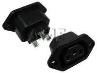 Konektor napájecí pro počítač 230V/F IEC 60320 C13 10A