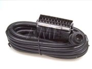 Kabel SCART / 8pin kamera 3m (STEREO)