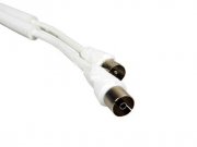 Kabel anténní - 10.m - bílý - pro 100Hz TV