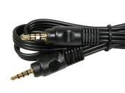 Kabel 3.5mm jack / 3.5mm jack - 4 pólový 1m