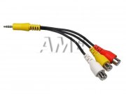 Kompozitní AV kabel JACK 4 PIN - 3x CINCH pro LED TV SAMSUNG BN39-01154E