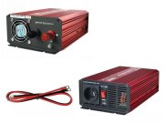 Měnič napětí z 12V / 230V 600W CARSPA P600 čistá sinusovka USB