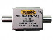 anténní zesilovač DVB-T / DVB-T2 20dB TEROZ č.493 IEC