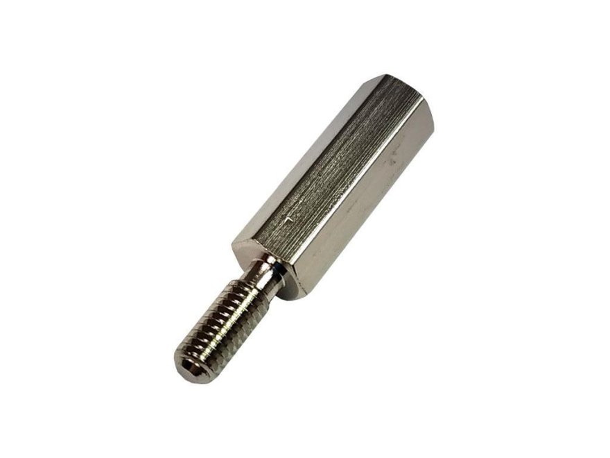 Distanční sloupek kovový šestihranný, závit M3 - vnější / vnitřní, délka 15mm - Kliknutím na obrázek zavřete