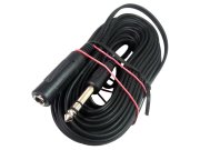 Kabel 6.3mm jack - stereo prodlužovací 10m