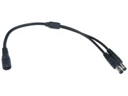 Rozbočovací kabel Y s konektory 5.5 x 2.1mm, 1x zásuvka plus 2x zástčka