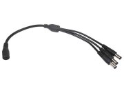 Rozbočovací kabel Y s konektory 5.5 x 2.1mm, 1x zásuvka plus 3x zástčka