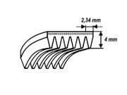 řemen drážkový 1236J4 POLY-V