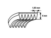 řemen drážkový 1200H8EL POLY-V